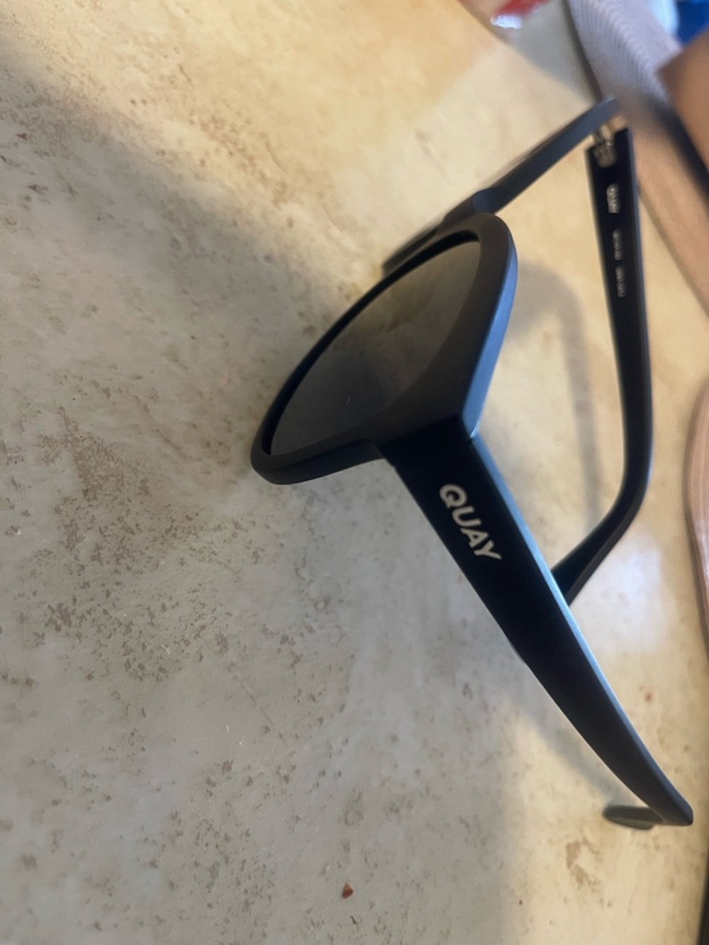Quay Australia Matte Black Sunglasses with Dark Lenses